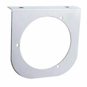 Stainless Light Bracket w/ One 4" Light Cutout