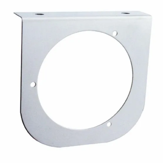 Stainless Light Bracket w/ One 4" Light Cutout