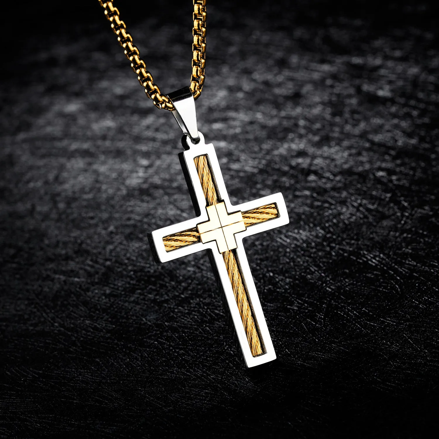 Titanium Cross Necklace