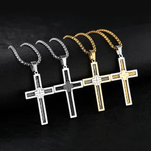 Titanium Cross Necklace