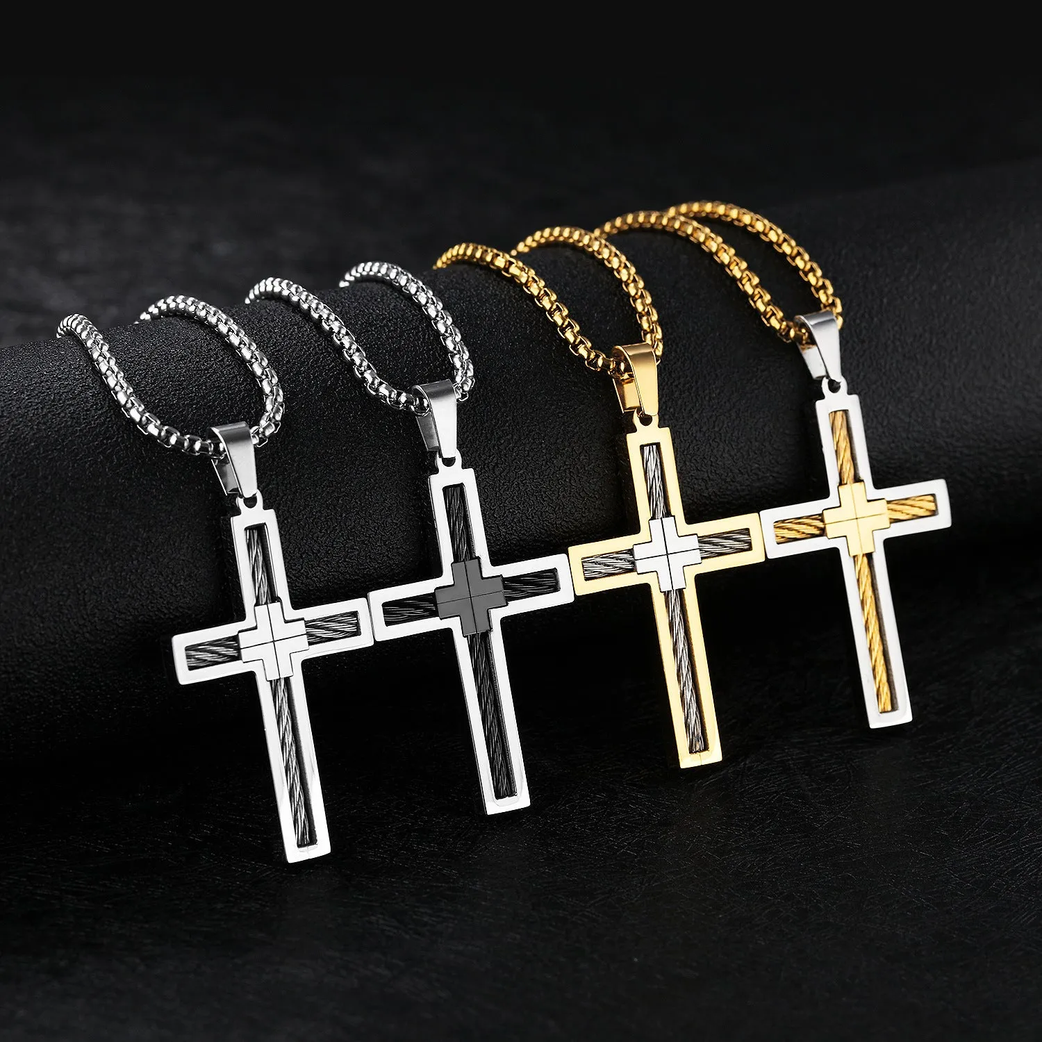 Titanium Cross Necklace