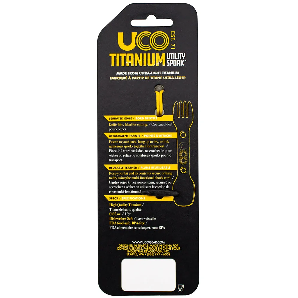 TITANIUM UTILITY SPORK W/ TETHER