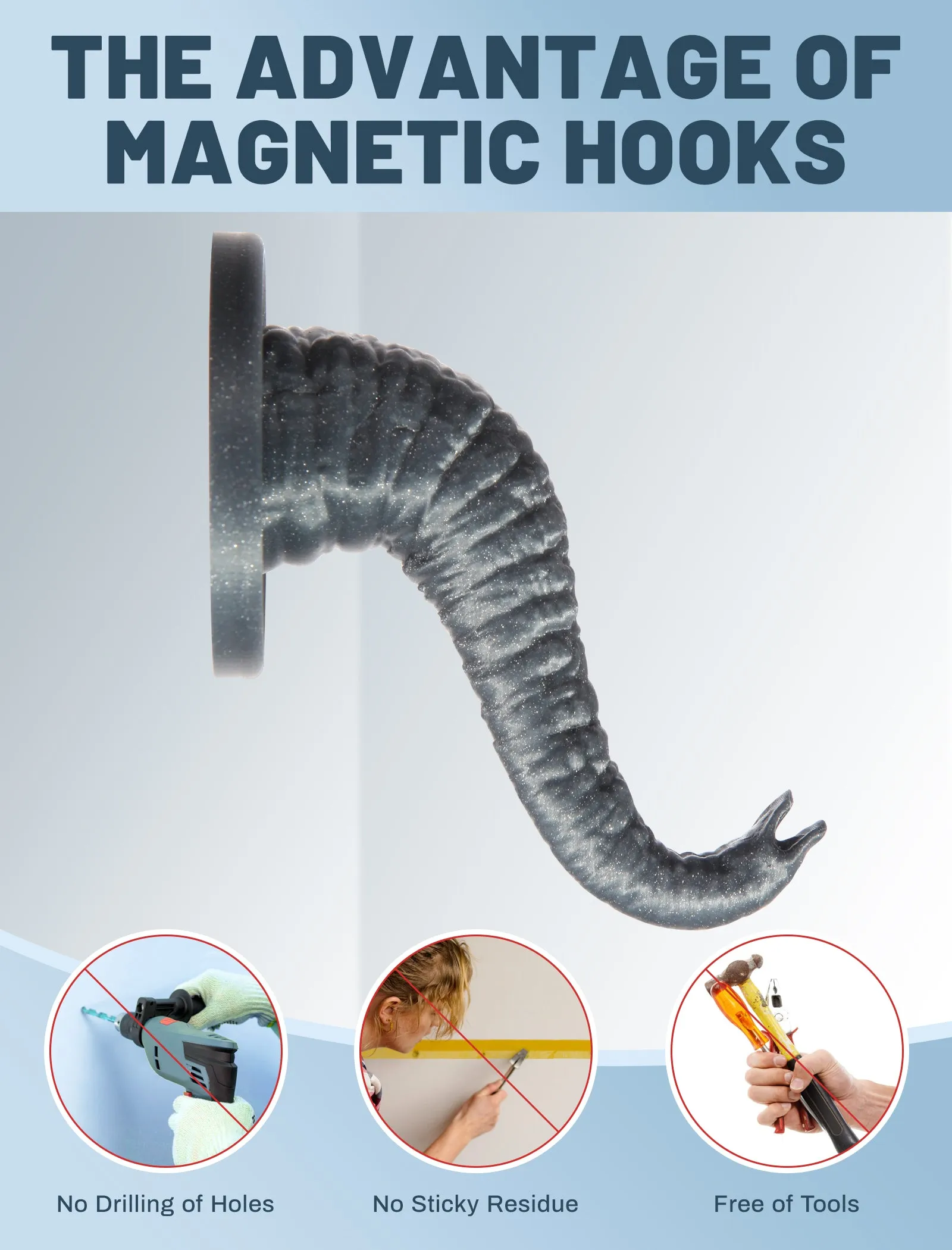 Topgo Magnetic 2IN1 Hook&Holder,  360 Degree Rotating Suction  Phone Holder，Cruise Ship Hook and Airplane travel accessories, Video Recording Kit Compatible with Magsafe, Grill and Fridge Hook
