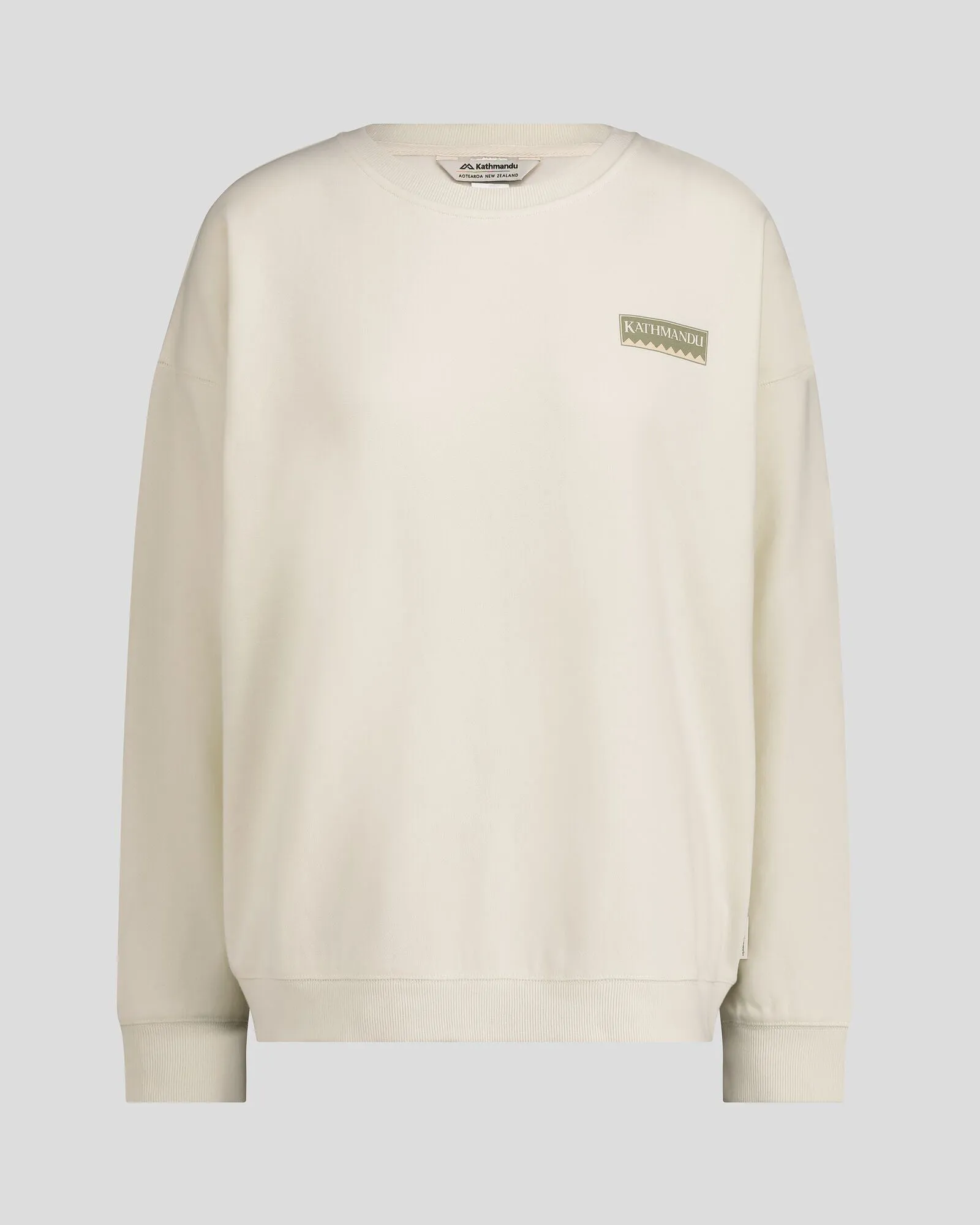 Women's Heritage Logo Slouchy LT BB Crew Sweatshirt - Natural